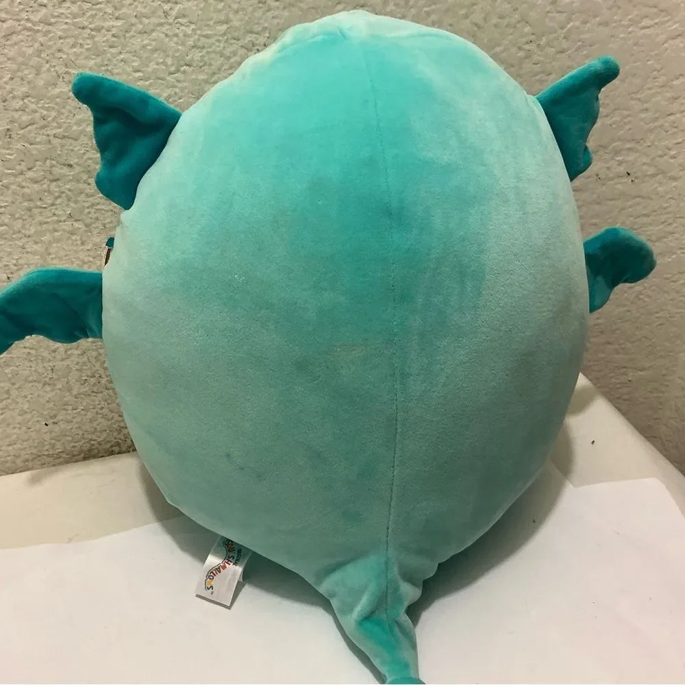 NWT Squishmallows 12” Theotto the Teal Cthulhu w/ Pumpkin Latte Halloween 2024